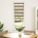 vidaXL Zebrová roleta pieskovo hnedá 50x100 cm šírka látky 45,9 cm polyester – Obrázok 2