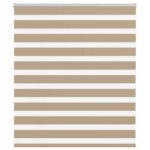 vidaXL Zebrová roleta pieskovo hnedá 120x100 cm šírka látky 115,9 cm polyester