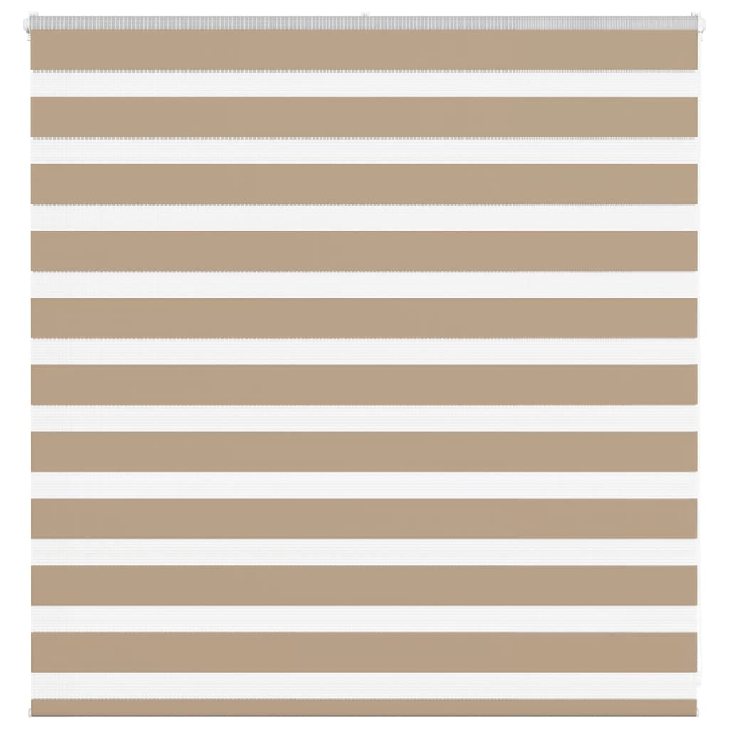4014530_1.jpg vidaXL Zebrová roleta pieskovo hnedá 145x100 cm šírka látky 140,9 cm polyester – Obrázok 1