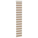 vidaXL Zebrová roleta pieskovo hnedá 40x200 cm šírka látky 35,9 cm polyester – Obrázok 3