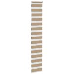 vidaXL Zebrová roleta pieskovo hnedá 45x200 cm šírka látky 40,9 cm polyester – Obrázok 4