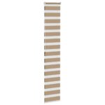 vidaXL Zebrová roleta pieskovo hnedá 50x200 cm šírka látky 45,9 cm polyester – Obrázok 4