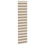 vidaXL Zebrová roleta pieskovo hnedá 60x200 cm šírka látky 55,9 cm polyester – Obrázok 3