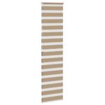 vidaXL Zebrová roleta pieskovo hnedá 60x200 cm šírka látky 55,9 cm polyester – Obrázok 4