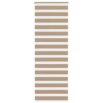 vidaXL Zebrová roleta pieskovo hnedá 75x200 cm šírka látky 70,9 cm polyester
