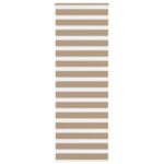 vidaXL Zebrová roleta pieskovo hnedá 85x200 cm šírka látky 80,9 cm polyester