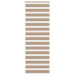 vidaXL Zebrová roleta pieskovo hnedá 90x200 cm šírka látky 85,9 cm polyester
