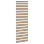 vidaXL Zebrová roleta pieskovo hnedá 90x200 cm šírka látky 85,9 cm polyester – Obrázok 4
