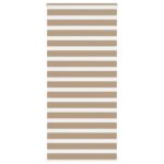 vidaXL Zebrová roleta pieskovo hnedá 100x200 cm šírka látky 95,9 cm polyester