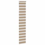 vidaXL Zebrová roleta pieskovo hnedá 40x230 cm šírka látky 35,9 cm polyester – Obrázok 4