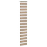 vidaXL Zebrová roleta pieskovo hnedá 50x230 cm šírka látky 45,9 cm polyester – Obrázok 3