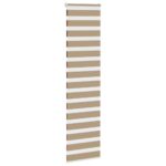vidaXL Zebrová roleta pieskovo hnedá 60x230 cm šírka látky 55,9 cm polyester – Obrázok 3