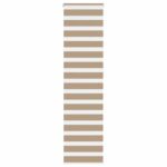 vidaXL Zebrová roleta pieskovo hnedá 65x230 cm šírka látky 60,9 cm polyester