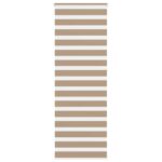 vidaXL Zebrová roleta pieskovo hnedá 70x230 cm šírka látky 65,9 cm polyester