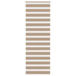 vidaXL Zebrová roleta pieskovo hnedá 75x230 cm šírka látky 70,9 cm polyester