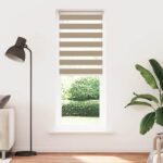 vidaXL Zebrová roleta pieskovo hnedá 75x230 cm šírka látky 70,9 cm polyester – Obrázok 2