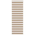 vidaXL Zebrová roleta pieskovo hnedá 80x230 cm šírka látky 75,9 cm polyester