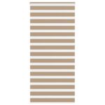 vidaXL Zebrová roleta pieskovo hnedá 115x230 cm šírka látky 110,9 cm polyester