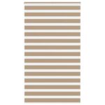vidaXL Zebrová roleta pieskovo hnedá 130x230 cm šírka látky 125,9 cm polyester