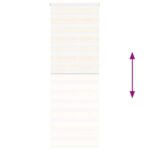 vidaXL Zebra roleta mramorová béžová 75x230 cm šírka látky 70,9 cm polyester – Obrázok 5