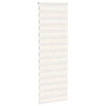 vidaXL Zebra roleta mramorová béžová 80x230 cm šírka látky 75,9 cm polyester – Obrázok 3