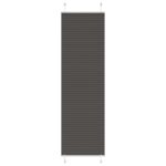 vidaXL Plisovaná roleta čierna 55x200 cm šírka látky 54,4 cm polyester