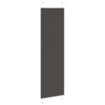 vidaXL Plisovaná roleta čierna 55x200 cm šírka látky 54,4 cm polyester – Obrázok 3