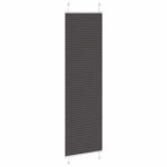 vidaXL Plisovaná roleta čierna 55x200 cm šírka látky 54,4 cm polyester – Obrázok 4