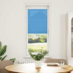 vidaXL Plisovaná roleta modrá 40x100 cm šírka látky 39,4 cm polyester – Obrázok 2