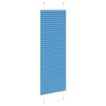 vidaXL Plisovaná roleta modrá 40x100 cm šírka látky 39,4 cm polyester – Obrázok 4