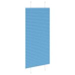 vidaXL Plisovaná roleta modrá 65x100 cm, šírka látky 64,4 cm, polyester – Obrázok 4