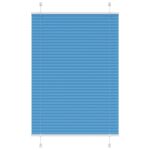 vidaXL Plisovaná roleta modrá 70x100 cm Šírka látky 69,4 cm Polyester – Obrázok 3