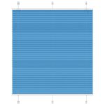 vidaXL Plisovaná roleta modrá 120x100 cm, šírka látky 119,4 cm, polyester