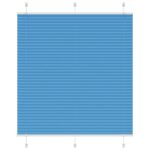 vidaXL Plisovaná roleta modrá 115x150 cm Šírka látky 114,4 cm Polyester