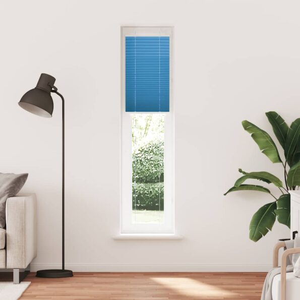vidaXL Plisovaná roleta modrá 50x200 cm šírka látky 49,4 cm polyester – Obrázok 2