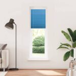 vidaXL Plisovaná roleta modrá 60x200 cm, šírka látky 59,4 cm, polyester – Obrázok 2