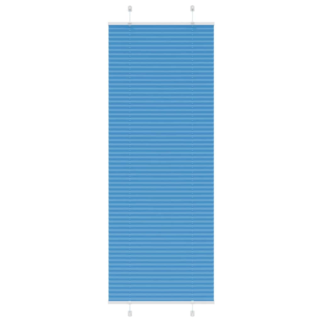 4015206_1.jpg vidaXL Plisovaná roleta modrá 75x200 cm Šírka látky 74,4 cm Polyester – Obrázok 1
