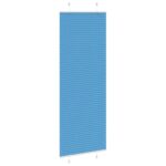 vidaXL Plisovaná roleta modrá 75x200 cm Šírka látky 74,4 cm Polyester – Obrázok 3