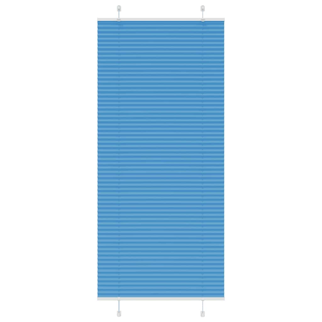 4015210_1.jpg vidaXL Plisovaná roleta modrá 95x200 cm Šírka látky 94,4 cm Polyester – Obrázok 1