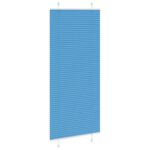 vidaXL Plisovaná roleta modrá 95x200 cm Šírka látky 94,4 cm Polyester – Obrázok 3
