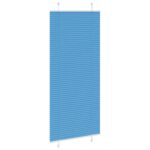 vidaXL Plisovaná roleta modrá 95x200 cm Šírka látky 94,4 cm Polyester – Obrázok 4