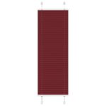 vidaXL Plisovaná roleta bordová červená 50x150 cm šírka látky 49,4 cm polyester