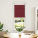 vidaXL Plisovaná roleta bordová červená 50x150 cm šírka látky 49,4 cm polyester – Obrázok 2