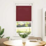 vidaXL Plisovaná roleta bordová červená 65x150 cm šírka látky 64,4 cm polyester – Obrázok 2