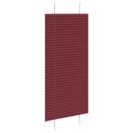 vidaXL Plisovaná roleta bordová červená 65x150 cm šírka látky 64,4 cm polyester – Obrázok 4