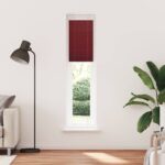 vidaXL Plisovaná roleta bordová červená 40x200 cm šírka látky 39,4 cm polyester – Obrázok 2