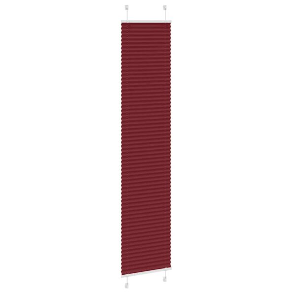 vidaXL Plisovaná roleta bordová červená 50x200 cm šírka látky 49,4 cm polyester – Obrázok 3
