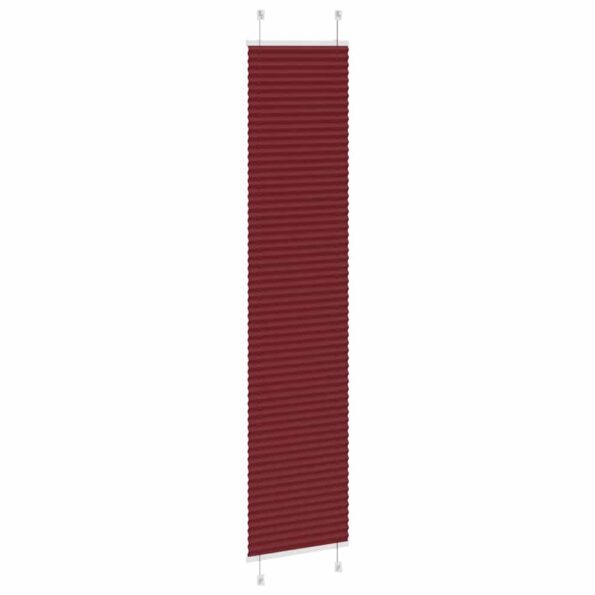 vidaXL Plisovaná roleta bordová červená 50x200 cm šírka látky 49,4 cm polyester – Obrázok 4