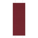 vidaXL Plisovaná roleta bordová červená 70x200 cm šírka látky 69,4 cm polyester