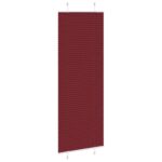 vidaXL Plisovaná roleta bordová červená 70x200 cm šírka látky 69,4 cm polyester – Obrázok 3